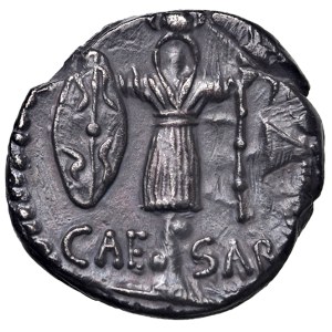 Roman Republican Coins - § Giulio Cesare (101/100-44 a.C.) Denario - RRSC D...