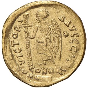 Byzantine Coins - § Anastasius (491-518) Constantinople - Solid - Se...