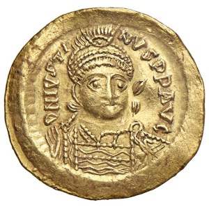 Byzantine Coins - Giustino I (518-527) Costantinopoli - Solido - Sea...