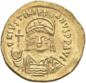Byzantine Coins - Justinian I (527-565) Constantinople - Solid - ...
