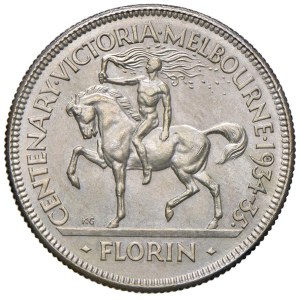 Foreign coins - AUSTRALIA Giorgio V (1910-1936) Mealbourne - Fiori...