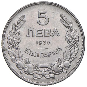Foreign coins - BULGARIA Boris III (1918-1943) 5 Leva 1930 - KM 39...