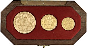 Foreign coins - CZECHOSLOVAKIA (1960-1989) Series of 3 coins of 1,...