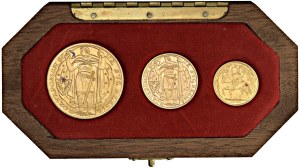 Foreign coins - CZECHOSLOVAKIA (1960-1989) Series of 3 coins of 1,...