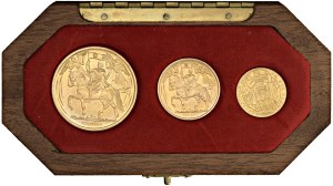 Foreign coins - CZECHOSLOVAKIA (1960-1989) Series of 3 coins of 1,...