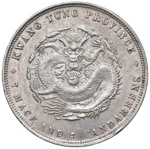 Foreign coins - CHINA Kwang-Tung Dollar - Y 203 AG (g 26.96) Colpe...