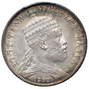 Foreign coins - ETIOPIA Menelik II (1889-1913) 1/2 Birr 1889 - KM ...