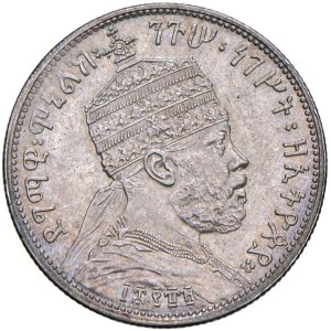 Foreign coins - ETIOPIA Menelik II (1889-1913) 1/4 di Birr EE 1889...