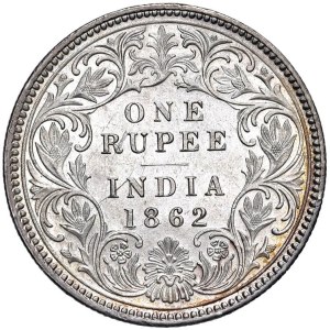 Foreign coins - INDIA Vittoria (1837-1901) Rupia 1862 c - KM 473.1...