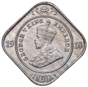 Foreign coins - INDIA George V (1910-1936) 2 Anna 1918 B - KM 516...