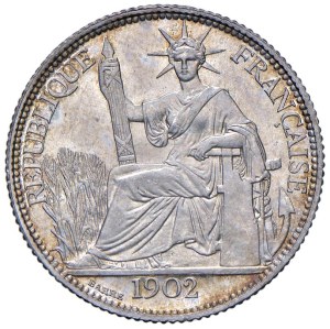 Foreign coins - FRENCH INDOCINA 20 Cents 1902 - KM 10 AG (g 5.39...