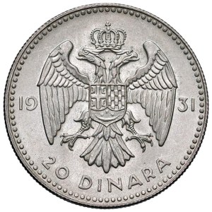Foreign coins - JUGOSLAVIA Alexander I (1929-1934) 20 Dinaras 1931...
