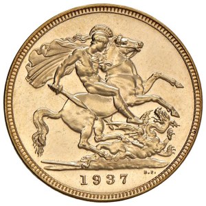 Foreign coins - UNITED KINGDOM George VI (1936-1952) 1937 sterling -...