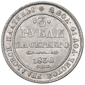 Foreign coins - RUSSIA Nicola I (1825-1855) 3 Rubli 1830 CΠE - C 1...