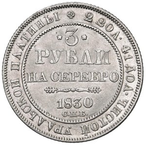 Foreign coins - RUSSIA Nicholas I (1825-1855) 3 Rubles 1830 CΠE - C 1...