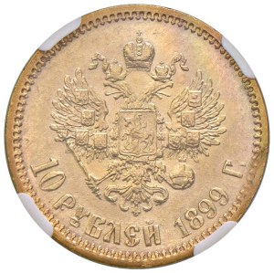 Foreign coins - RUSSIA Nicholas II (1894-1917) 10 Rubles 1899 - KM Y6...