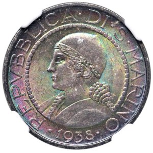 Foreign coins - SAN MARINO Vecchia monetazione (1864-1938) 5 Lire ...