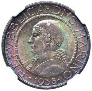 Foreign coins - SAN MARINO Old coinage (1864-1938) 5 Lire ...