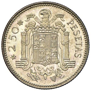 Foreign coins - SPAIN Francisco Franco (1936-1975) 2 and a half country...