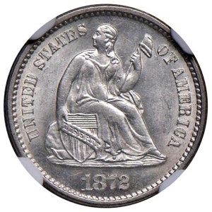 Foreign coins - UNITED STATES (1776-) Half Dime 1872 S - KM 91 AG In...