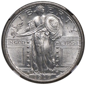 Foreign coins - UNITED STATES (1776-) 25 cents 1917 1st type - KM...