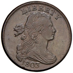 Foreign coins - UNITED STATES (1776-) 1803 cent - KM 22 CU In s...