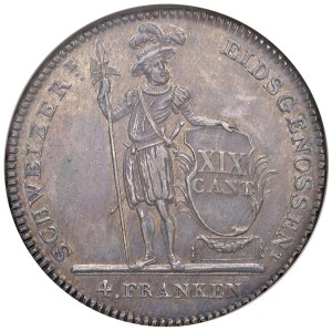 Foreign coins - SWITZERLAND Lucerne - 4 Francs 1813 - KM 109 AG In s...