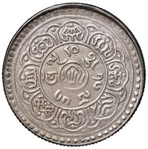 Foreign coins - TIBET 5 Sho 15 49 (1915) Y 18 AG (g 8.94)...