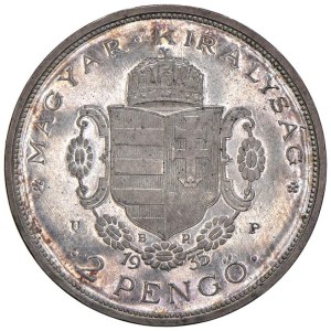 Foreign coins - UNGHERIA Nicholas Horthy (1920-1944) 2 Pengő 1935 ...