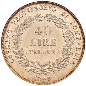 Italian Mints - MILAN Provisional Government of Lombardy (1848) ...