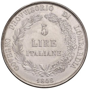Italian Mints - MILAN Provisional Government of Lombardy (1848) ...
