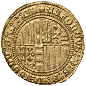 Italian Mints - NAPLES Alfonso I of Aragon (1442-1458) Sesquiducat...