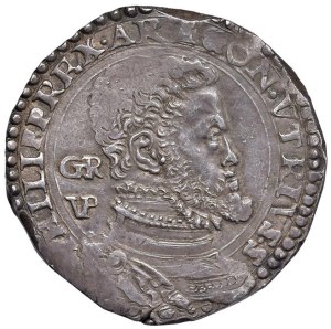 Italian Mints - NAPLES Philip II of Habsburg (1554-1598) Half Duke...