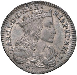 Italian Mints - NAPLES Charles II of Habsburg (1674-1700) 1-ounce carlin...