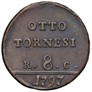 Italian Mints - NAPOLI Ferdinando IV di Borbone (1759-1799) 8 Torn...