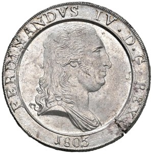 Italian Mints - NAPLES Ferdinand IV of Bourbon (1804-1805) Piastr...
