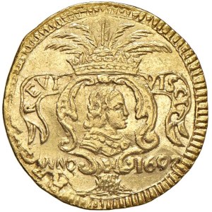 Italian Mints - * PALERMO Carlo II d'Asburgo (1674-1700) Scudo Ric...