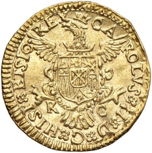 Italian Mints - * PALERMO Charles II of Habsburg (1674-1700) Scudo Ric...