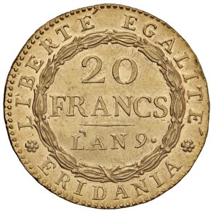 Italian Mints - TORINO Repubblica subalpina (1800-1802) 20 Franchi...