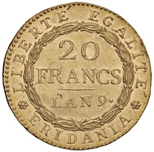 Italian Mints - TORINO Subalpine Republic (1800-1802) 20 Francs...