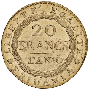 Italian Mints - TORINO Subalpine Republic (1800-1802) 20 Francs...