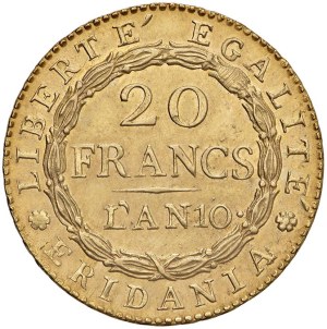 Italian Mints - TORINO Subalpine Republic (1800-1802) 20 Francs...