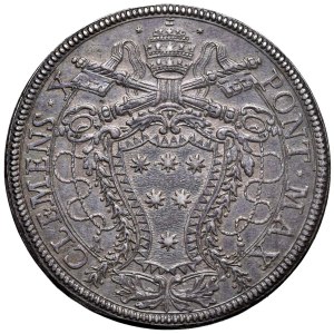 Papal coins - Clemente X (1670-1676) Piastra 1675 Giubileo - Mun...
