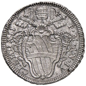 Papal coins - Clement XII (1730-1740) Testone An. IV - Munt. 39...