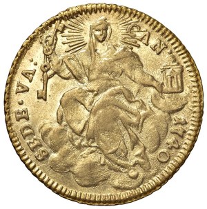 Papal coins - Sede vacante (1740) Mint 1740 - Munt. 4 AU (g ...