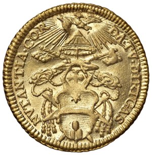 Papal coins - Sede vacante (1740) Mint 1740 - Munt. 4 AU (g ...