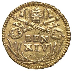 Papal coins - Benedict XIV (1740-1758) Half Roman Scudo - Mun...