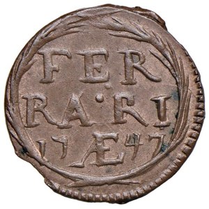Papal coins - Benedetto XIV (1740-1758) Ferrara - Quattrino 1747...