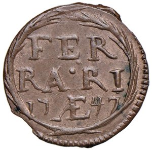 Papal coins - Benedict XIV (1740-1758) Ferrara - Quattrino 1747...