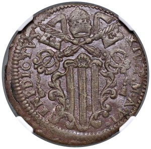 Papal coins - Benedict XIV (1740-1758) Gubbio - Baiocco 1747 An...